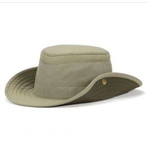 Tilley Airflow Khaki Unisex Wide Brim Sun Hat UPF+50 Drawstring Mesh Upper 7⅛